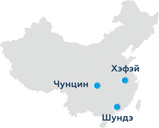Карта производственных площадок
